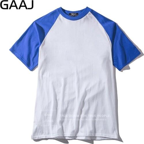 2019 New GAAJ Basic Man & Women Unisex T Shirt Brand Clothing Tshirt O Neck Fashion Short Raglan Sleeve Black Red Blue Green