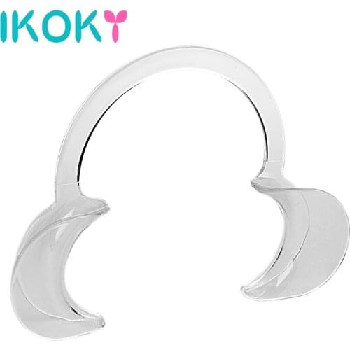 IKOKY Oral Fixation Open Mouth Gag ABS Sex Toys for Couple Small / Medium Adult Games Fetish SM Bondage Restraints Erotic Toys