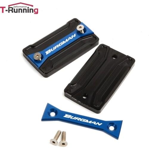 For SUZUKI Burgman 650 AN650 2006-2021 Motorcycle parts CNC Front Brake Master Cylinder Fluid Fuel Reservoir Tank Oil Cover