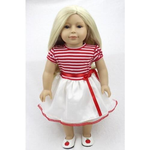 45cm Blond Long Hair Princess Girl Doll Reborn Bebe Dolls Babies Toy Fashion Silicone Dolls Toys Birthday Gift