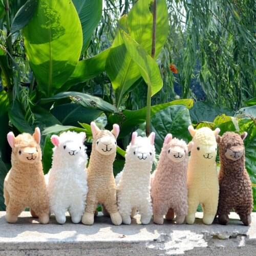 23cm Alpaca Llama Plush Toys for Children Stuffed Animal Dolls Soft Toys Stuffed Plush Toys Gift for Birthday Kids Room Decor