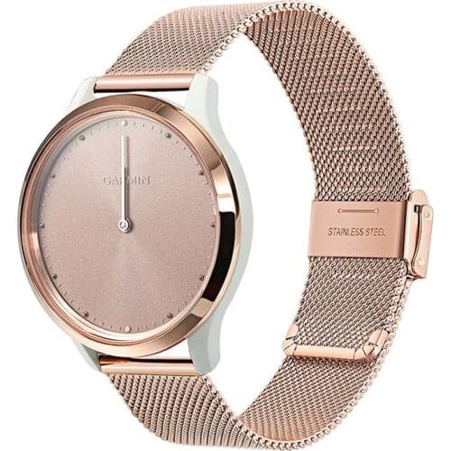 Stainless Steel Metal Watchband for Garmin Venu Watch Wrist Band Strap For Garmin Vivoactive 3 Musicei Watch GT 2e