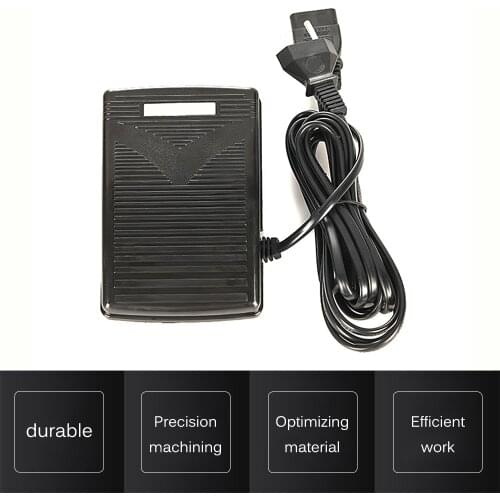 Mini Domestic Sewing Machine Foot Pedal,Work As Switch Not Adjust/Control Sewing Speed,2 Meter Long Cable/Wire,Good Quality