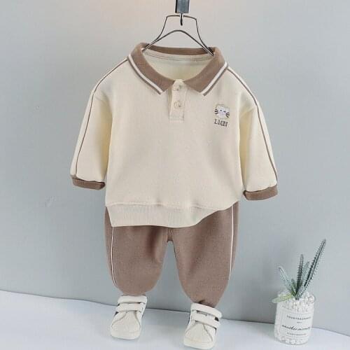 Autumn Baby Boys Clothing Causal Children Fashion Clothes Kids Cotton Leisure Sport T-shirt Pants 2 Pcs/Set Toddler Tracksuit