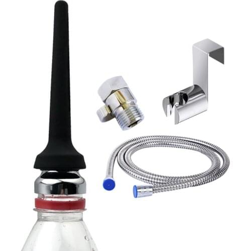 Silicone Portable Bidet Nozzle Enema Shower Vaginal Cleaner Enema Ducha Anal Douche Nozzle Toilet Bidet Shower Enema Anal Clean