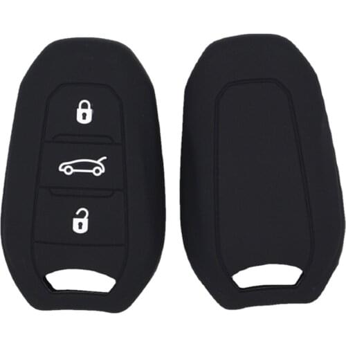 Silicone Car Key Fob Case For Peugeot 208 5008 308 408 508 3008 4008 Ds5 Ds6 Ds3 For Citroen C4 C5 X7 Smart Remote Key Cover