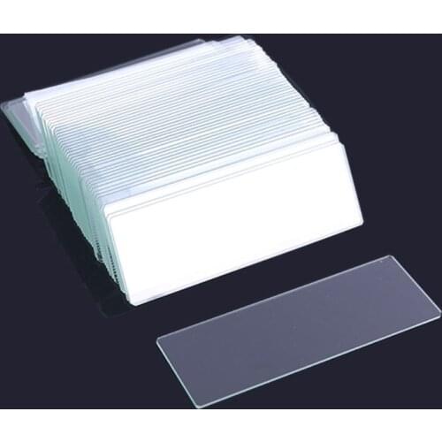 Microscope Slides 50 Pcs 7101 Polished Edge Microscope Slides for Preparation of Specimen Glass