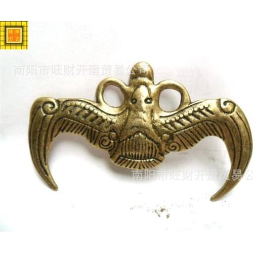 A special offer of pure brass bat of copper in money Fu Wang wealth your evil brake beamroom Art Statue