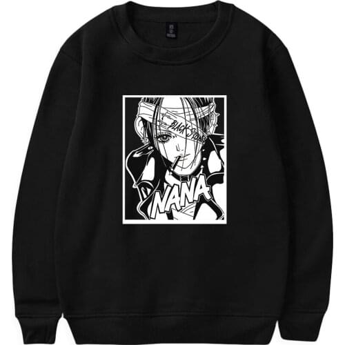 Manga Comic Tv NANA O-neck Sweatshirt Harajuku Men Women Hoodies 2021 Outwear Round Collar Pullover Anime Clothes Tops