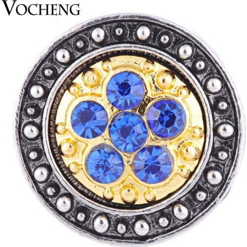 Vocheng Snap Charms 18mm Vintage Button 3 Colors Crystal Jewelry Vn-1079