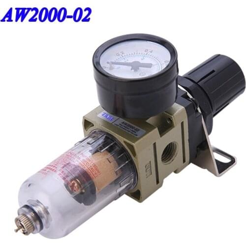 High quality AW2000-02/AW2000-02D Air Source Treatment Air preparation-Regulator SMC Type aw2000-02 air filter regulator