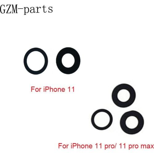 GZM-parts 50pcs/lot Back Camera Lens Glass Cover Sticker for iPhone 11 pro max X Xs max XR 7 Plus 8 Plus Rear Camera Glass Lens