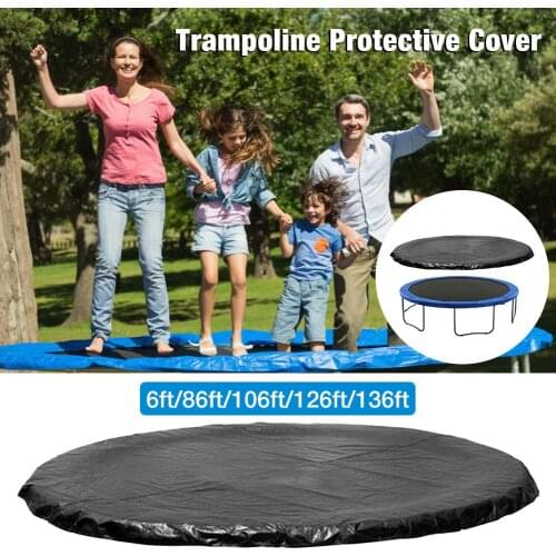 6/8/10/12/13 FT Trampolines Weather Cover Rainproof UV Resistant Wear-resistant Round Trampoline Protective Cover