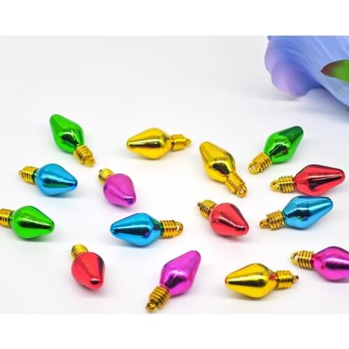 10Pcs Christmas tree Decoration bulbs non-luminous DIY beaded bracelet pendant party decoration wedding bridal headdress