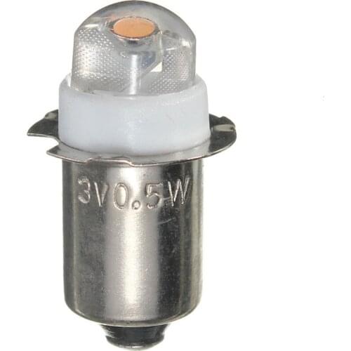 2pcs/lot LED Focus Flashlight Replacement Bulb P13.5S PR2 0.5W Torches Work Light Lamp DC 3V 4.5V 6V Pure/Warm White
