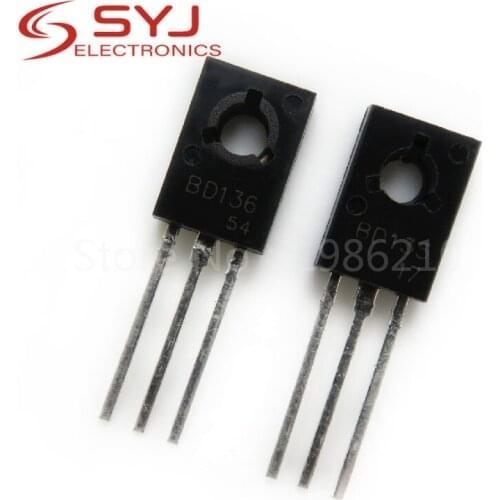 50pcs/lot=25pairs BD135 + BD136 TO-126 In Stock