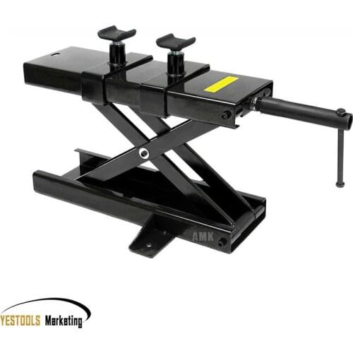 500KG Scissor Hoist Jack Lifting Cranes Motorcycle Repair Stand Center Scissor Lift Hoist Workshop Bench Lifting Tool(450*150mm)