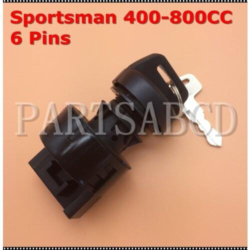6 Pin Ignition Key Switch 2005 2006 2007 2008 Polaris Sportsman 400CC 500CC 600CC 700CC 800CC Free Shipping