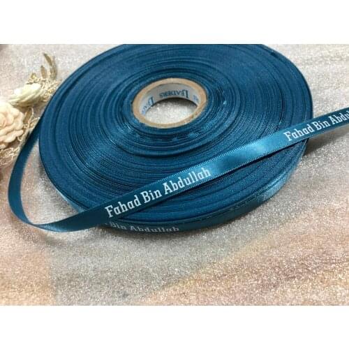 Free design 6mm-100mm customized printed logo ribbon,gift packaging satin polyester decoration for wedding event 100 yard /lot