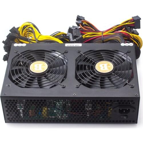 3450W Miner Power Supply ,Bitcoin miners 140mm Cooling Fan ATX 12V Version 2.31 Computer Power Supply Mining,black