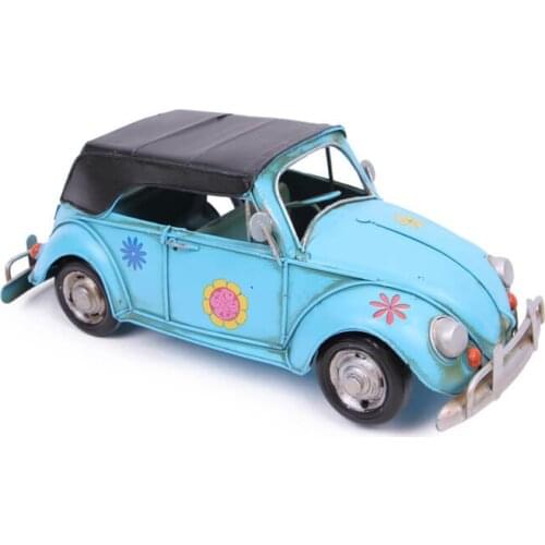 Decorative Metal Classic Car - Trinket, Miniature, Gift, Nostalgic, Vintage, Handmade and Hand Painted, quality Durable