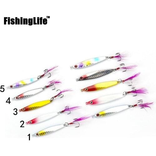 FishingLife 1 Pcs 6cm/14g 3D Eyes 5 Colors Sinking Fishing Lure Artificial Plastic Fishing Hook All Bait Everything for Fishing