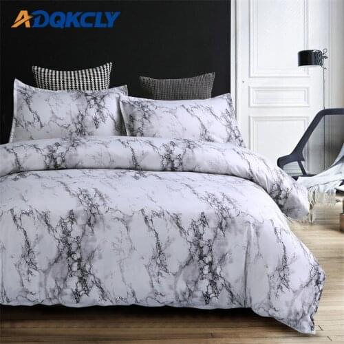ADQKCLY Creative 2/3pcs Bedding Set Stone Pattern Micorfiber Printed Bed Linen Duvet Cover Pillowcase Home Textile Bed set