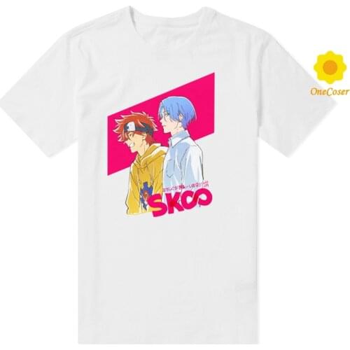 Anime SK8 the Infinity Reki Cosplay Costume T-shirt Tops SK EIGHT Sweatshirt Summer Men Women Cotton Tee School Oversize