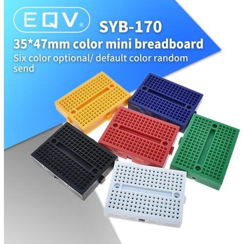 SYB-170 Mini Solderless Prototype Breadboard 170 Tie-points 35*47*8.5mm for arduino Diy Kit