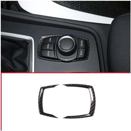 For BMW 118i 120i 125i New 1 2 3 4 Series F20 F30 F31 F32 F33 F35 GT Carbon Fiber ABS Chrome Multimedia Switch Sequin Trim