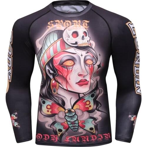 Digital Sublimation Printed Rash Guard Cody Lundin High Quality Men Breathable SportWear