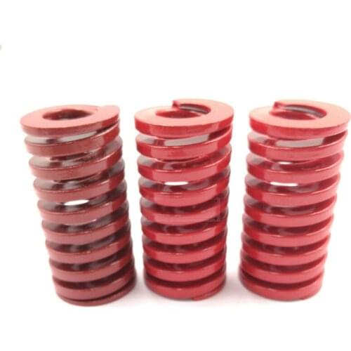 Outer Diameter 20mm Red MT Mould Die Spring Rectangle Compression Pressure Spring 10pcs