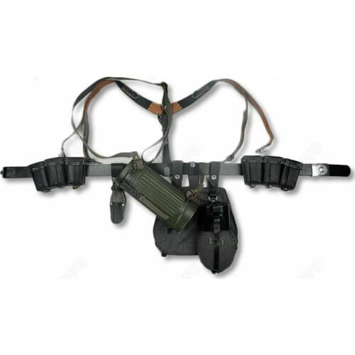 WW2 WWII German Army 98K Leather Pouch Combination SOLDIER COMBAT HIGH QUALITY MILITARY EQUIPMENT COLLECTION WAR REENACTMENTS