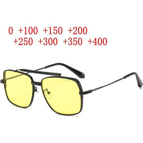 Fashion Large Frame Bifocals Reading Glasses For Women Presbyopia Sunglasses Look Near Far Night Vision Driving Eyewear NX