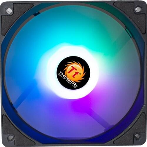 Cooling CPU Cooler Thermaltake Fan 12cm Silent 12V 4Pin RGB PC Computer Case Heatsink Quiet Ventilador Silent Radiator Accessory