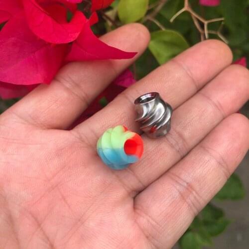 Outdoor Titanium Alloy Knife Pendant EDC Luminous Flashlight Pendant