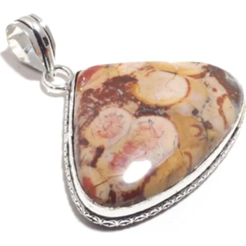 Genuine Maxican Birds Eye Pendant Silver Overlay over Copper , Hand made Women Jewelry gift, P9038