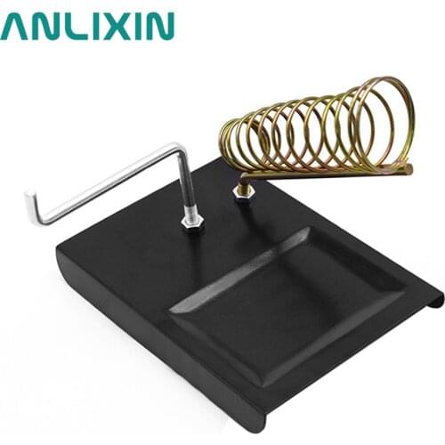 Full Metel Soldering Station Handle Stand Welding Shelf Holder Base Solder Iron Tools Repair Rework For Sponge Cleaner Tin Wire