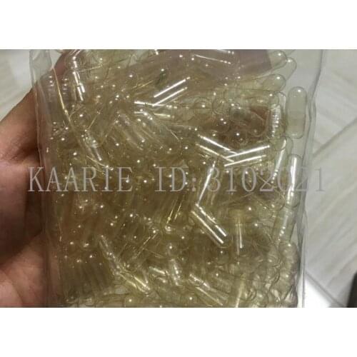 0#1#2# 1000 pcs / lot.transparent colored hard gelatin empty capsules, hollow gelatin capsules ,joined or separated capsules