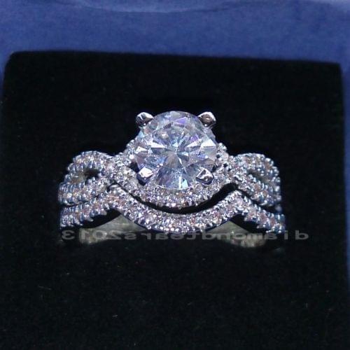 Size 5-11 2015 big promotion Free shipping 10kt white gold filled GF white CZ women lady wedding Ring set gift choucong