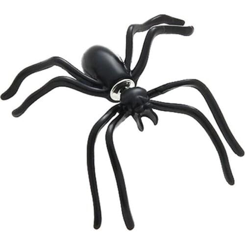 Halloween 3D Creepy Black Spider Ear Stud Earrings For Haloween Unique Party Personality Piercing Earrings Decoration Jewelry