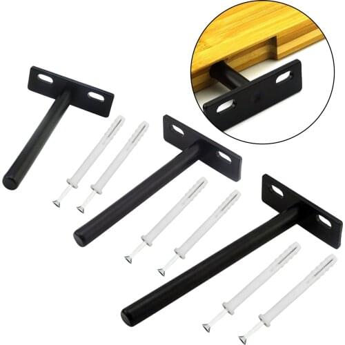 3inch 4inch 5inch Folding Shelf Bracket Hidden Floating Wall Shelf Support Brackets for Heavy Duty Wood Shelf