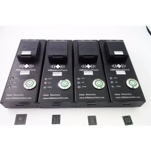 BGA153/169 BGA186/162 BGA221 BGA529 Reader Adapter Mobile Chip-off Recovery NAND Flash Memory eMMC/eMCP-USB3.0 Kit(4pcs,Black)