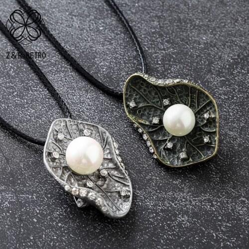 Vintage Jewelry Chokers Pendant Suspension Rope Chains Alloy Choker Jewellery 2021 New Arrival Wholesale Long Necklace for Women