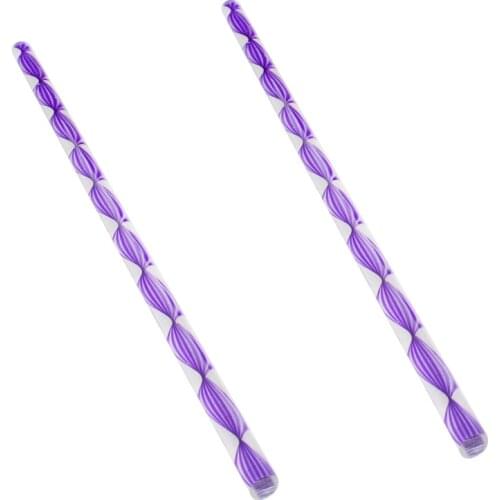Fielect 1/2pcs Acrylic Rod Plexiglass Twist/Straight Rod Height 250/500mm Diameter 8mm Yellow/Green/Purple General accessories