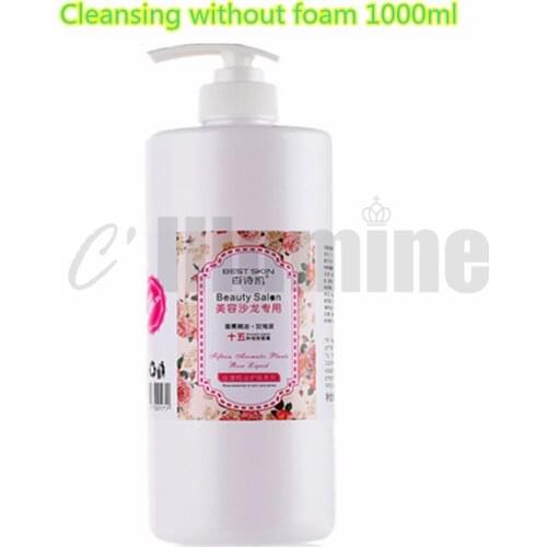 1000ml Aromatherapy Rose Essential Oil Gental Woman Man Facial Cleanser No Foam Beauty Salon