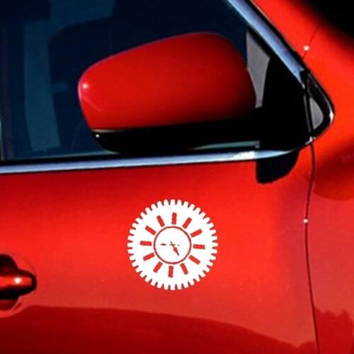 12.7CM*12.7CM Steam Punk Compass Vinyl Decal Car Sticker Black/Silver C10-01785