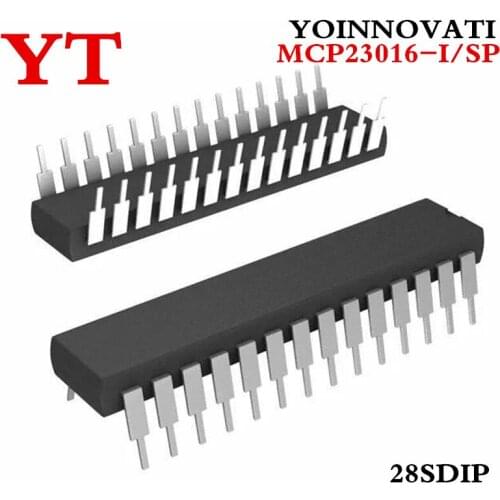 50pcs/lot MCP23016-I/SP MCP23016 23016 IC I/O EXPANDER I2C 16B 28SDIP Best quality