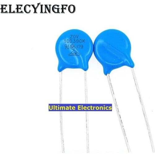 50pcs Varistors 10D390K 39V Varistor Metal voltage dependent resistor