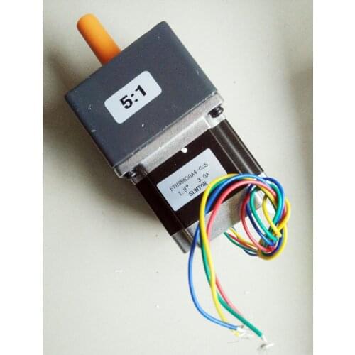 57mm Gearbox Geared Stepper Motor Ratio 5:1 NEMA23 L 56MM 3A CNC Router